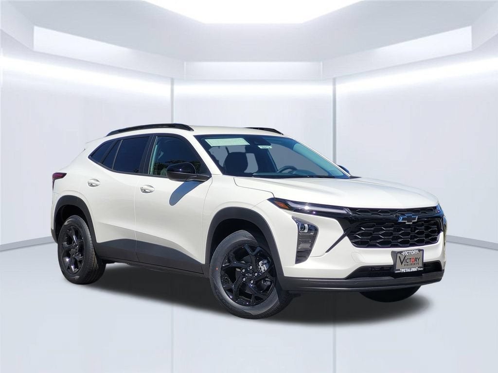 2026 Chevrolet Trax LT in Summit White — front three-quarter view