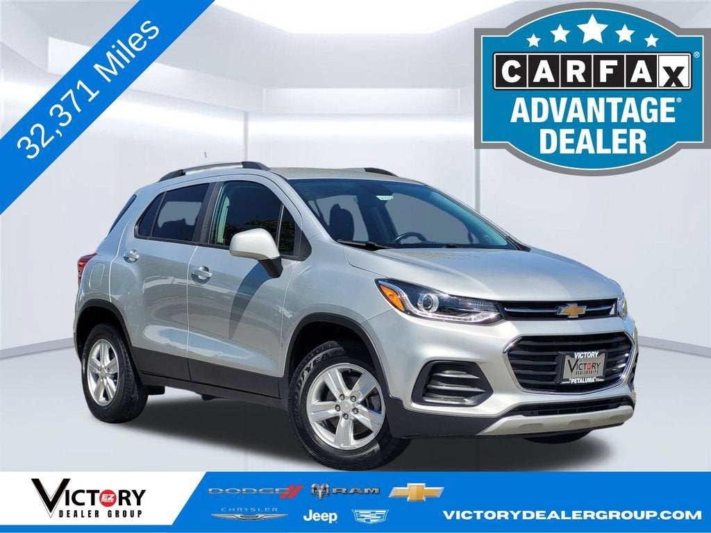 2022 Chevrolet Trax LT in Silver Ice Metallic — front three-quarter view
